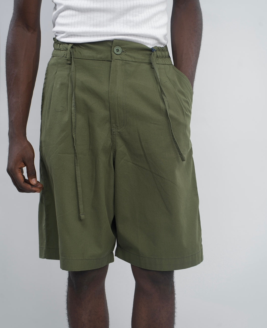 Giesto Linen shorts in green