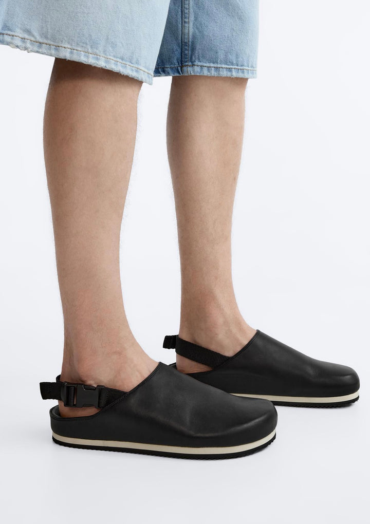 ZARA LEATHER CLOGS X PEPO MORENO