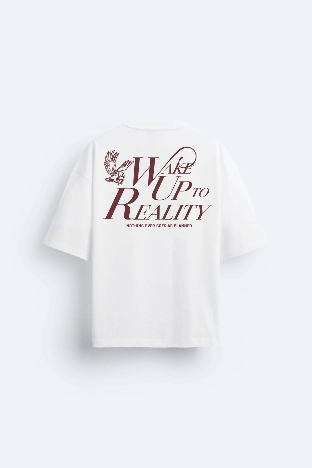 Garm Island Wake Up to Reality Backprint T-shirt in white