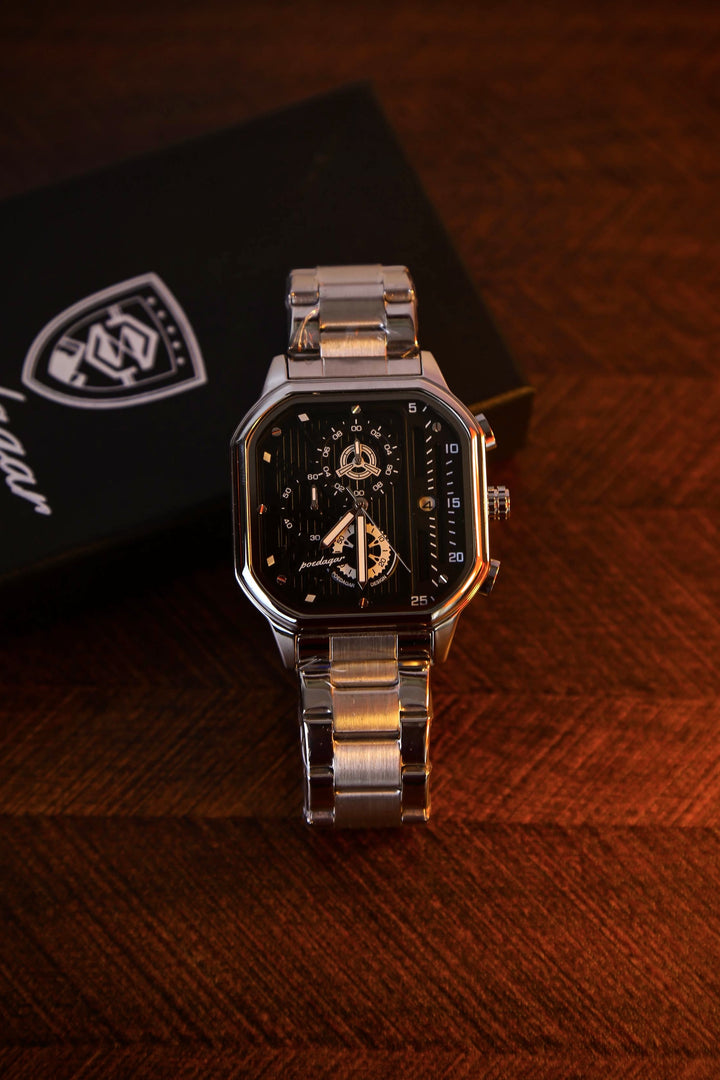 Poedagar Warrior Black Quartz Watch