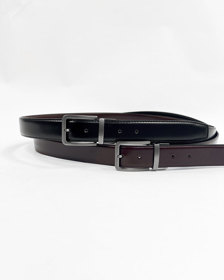 Garm Island reversible belt in black and brown