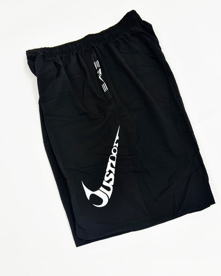 Nike just do it logo print sports shorts