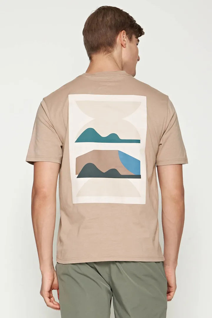 Garag3 abstract logo t-shirt in brown