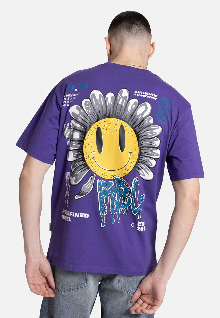 Redefined Rebel UNISEX TOBIAS T-shirt in purple
