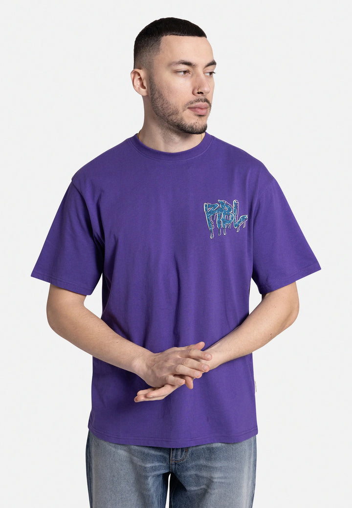 Redefined Rebel UNISEX TOBIAS T-shirt in purple