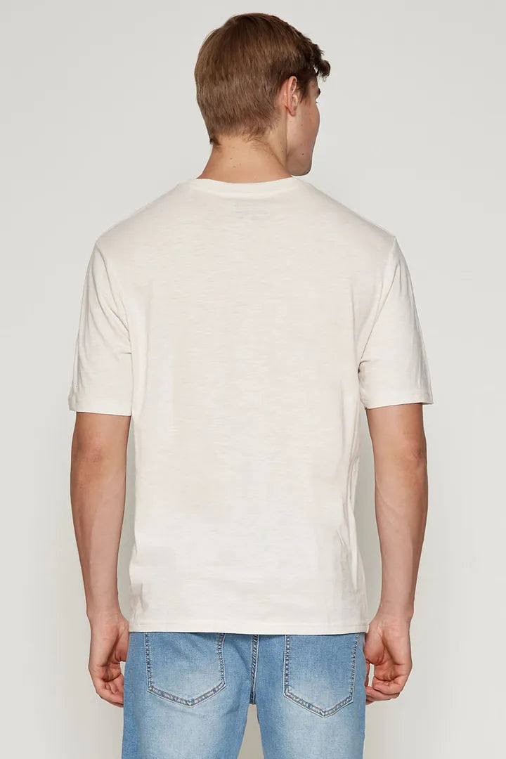 Garage casual better life t-shirt in sand