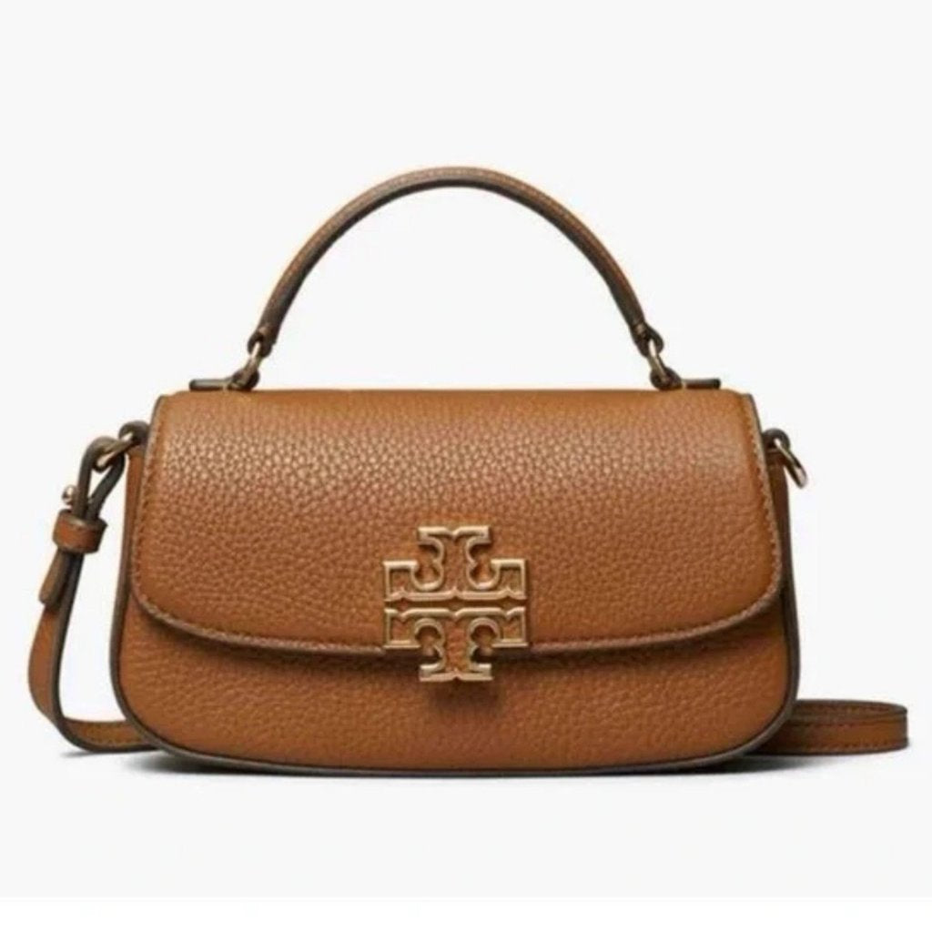 Eleanor convertible shoulder bag in brown