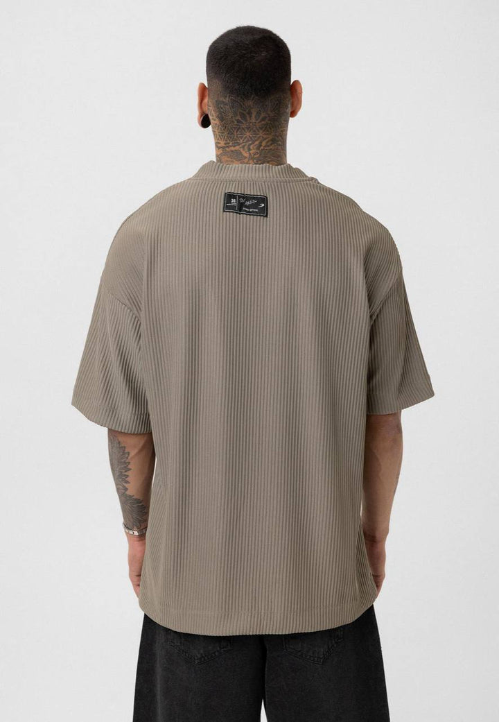 Vamos Pleated Jersey in Khaki