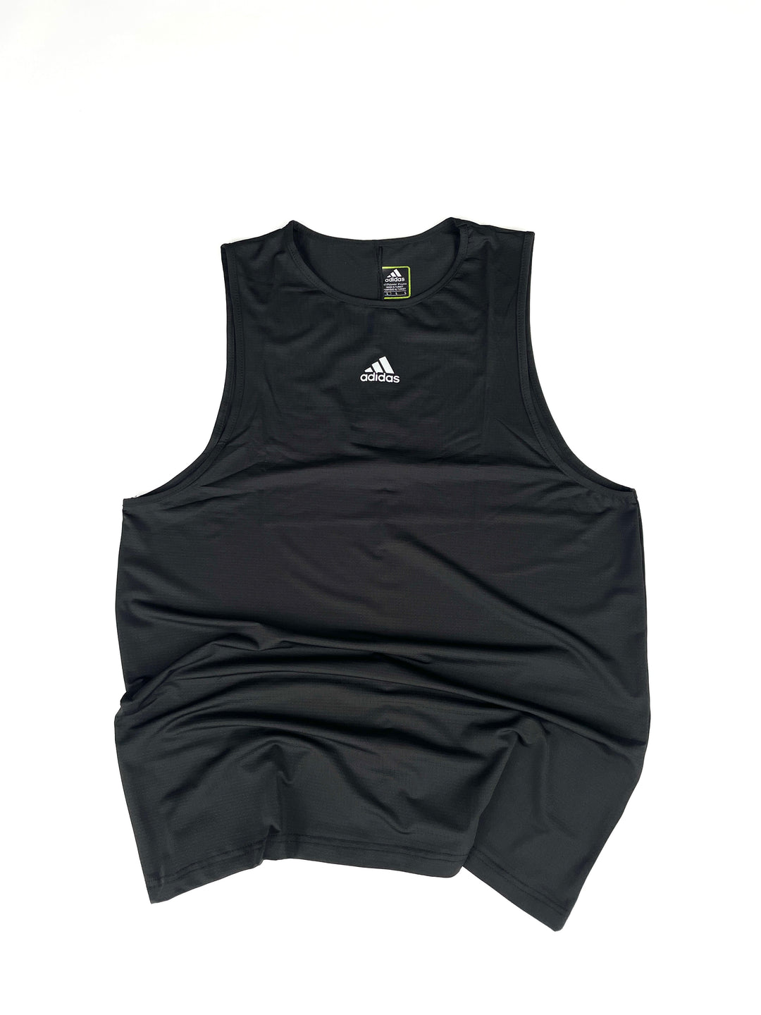 Adidas center logo armless sports t-shirt in black