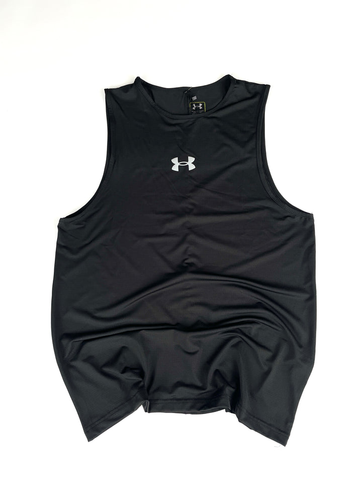 Under armor logo armless sports t-shirt