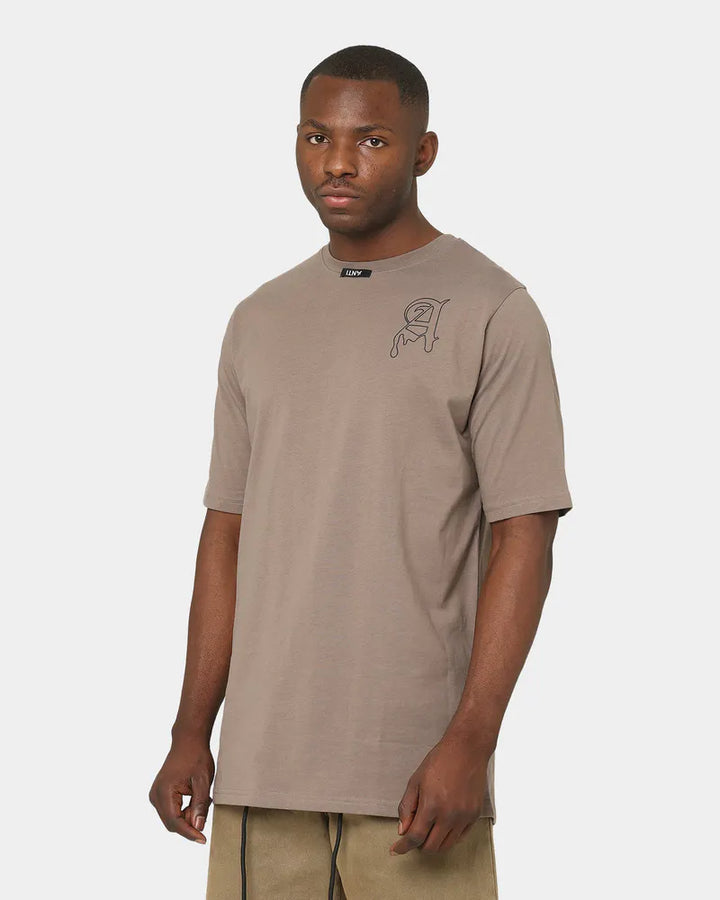 The Anti Order Logo Military T-Shirt in brown