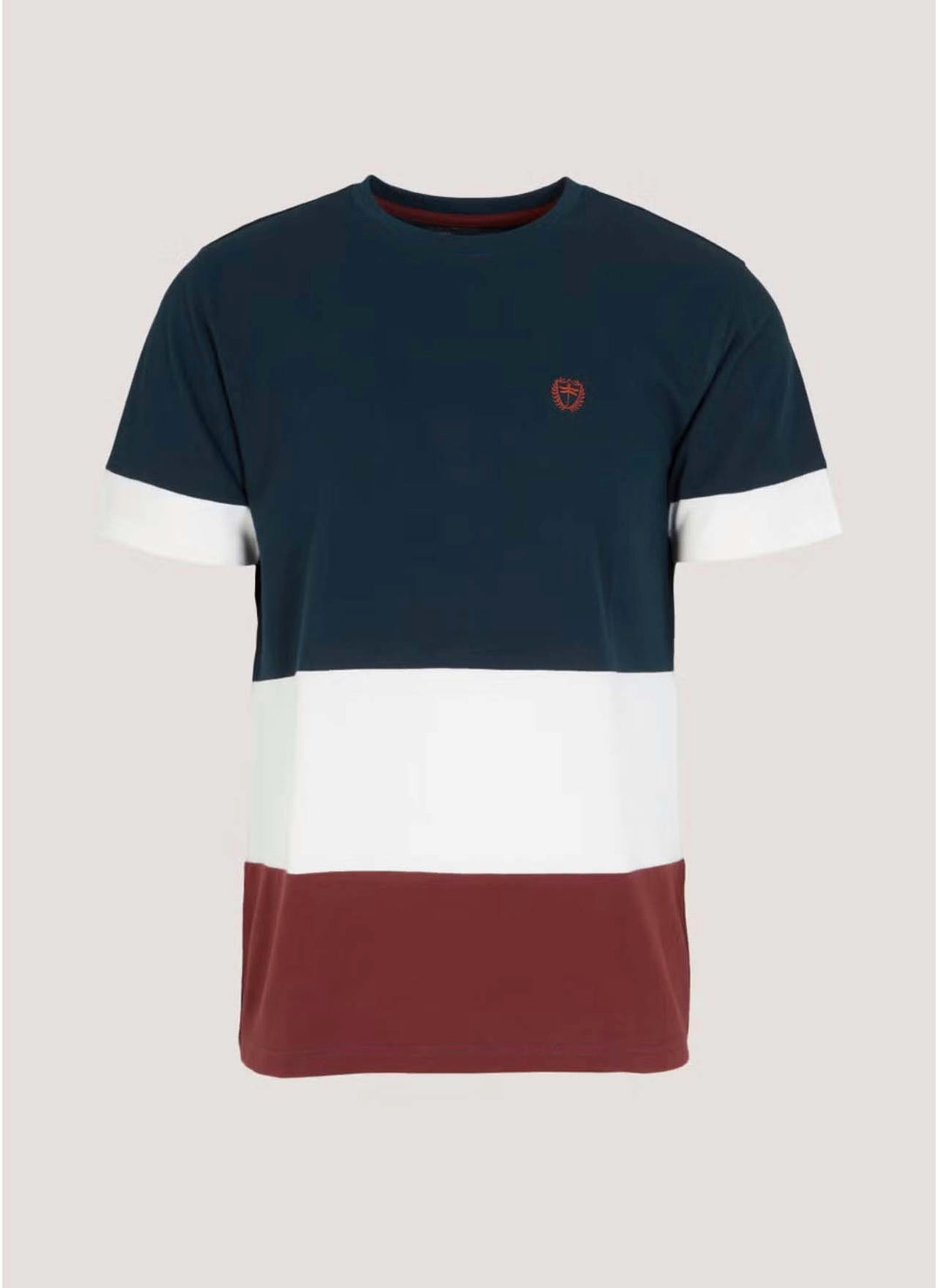 Easy Navy Colour Block T-Shirt