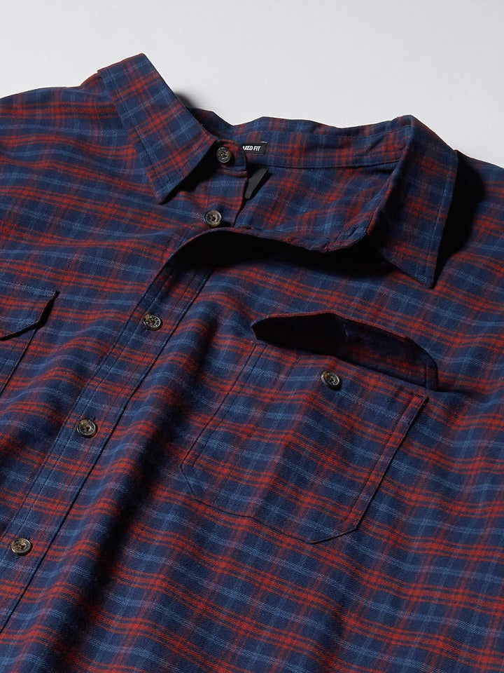 Dickies Ink Navy Plaid Flannel Shirt