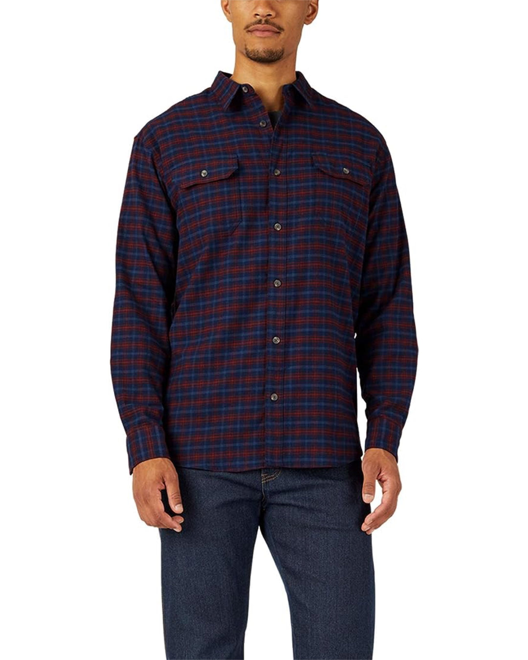 Dickies Ink Navy Plaid Flannel Shirt