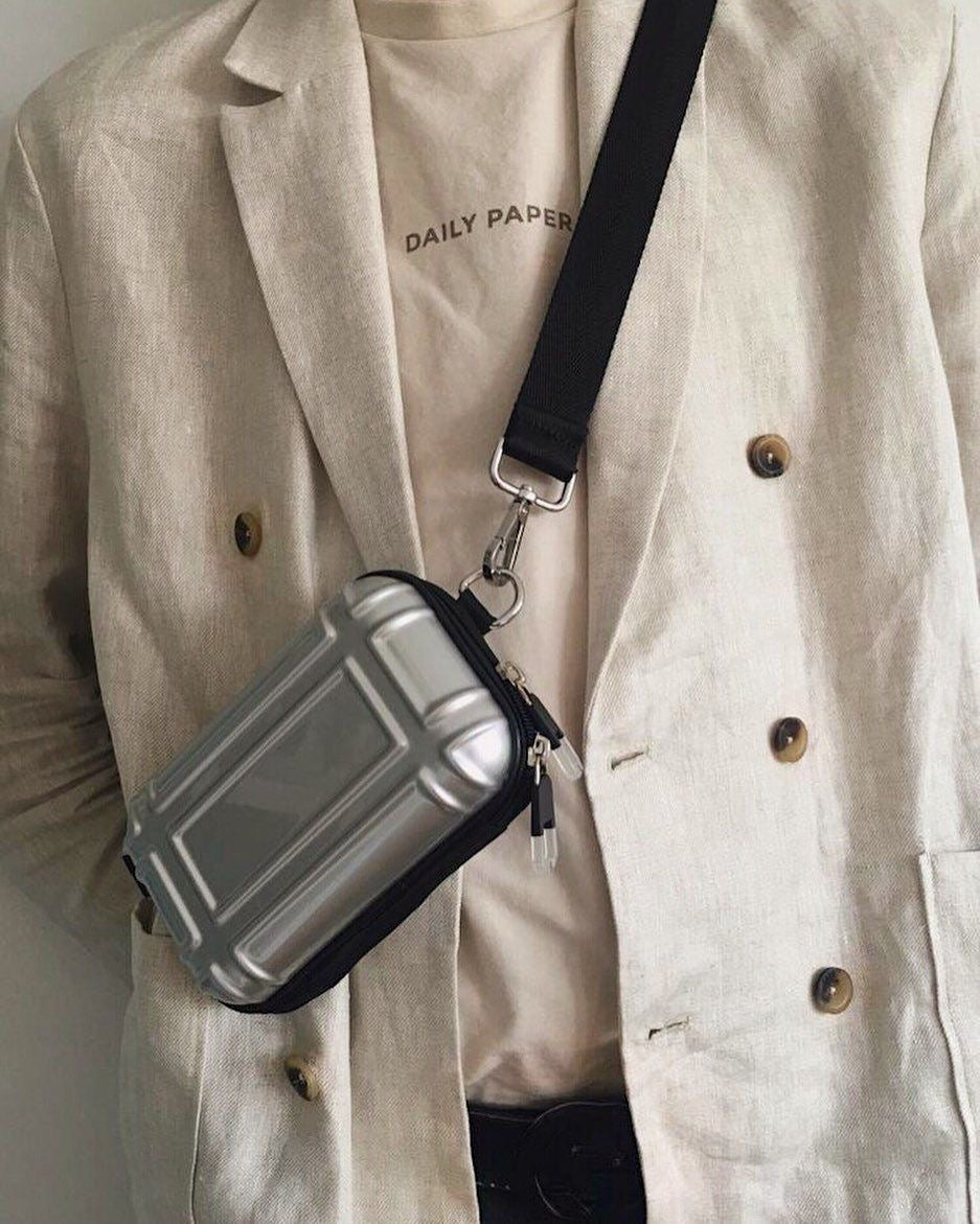 ZARA CROSSBODY BAG IN SILVER