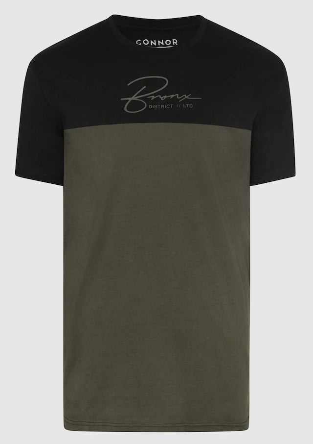 CONNOR MILITARY JACK CREW LONGLINE T-SHIRT