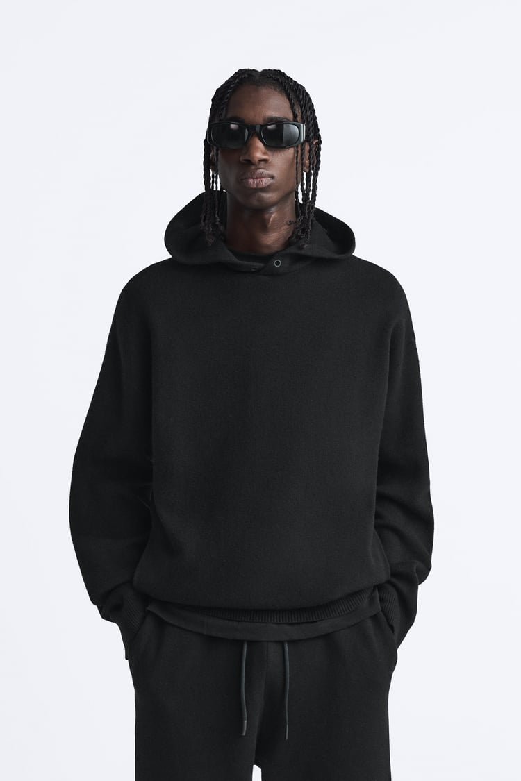 Zara knit hoodie Clearance