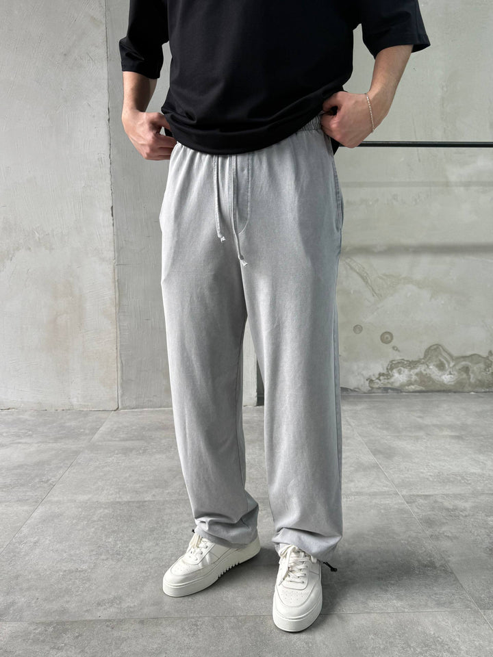 Difransel Cotton Sweatpants in Light Grey