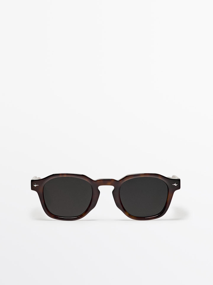 Geometric Vintage Turtle Sun glasses