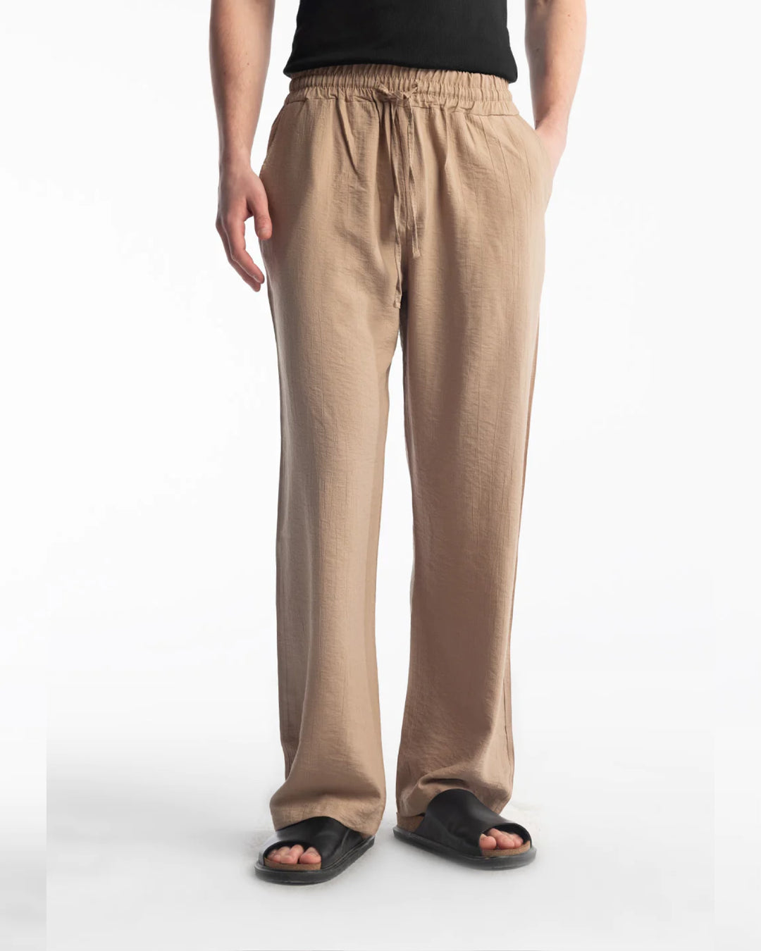 Spruce linen trousers in carton