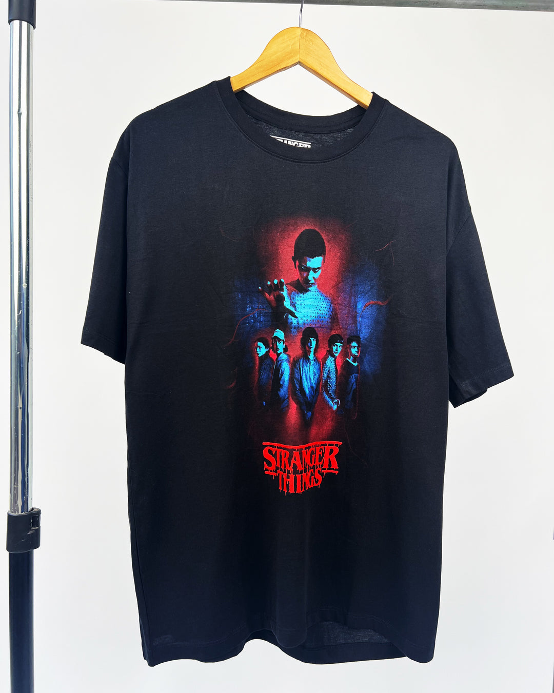 Stranger things Graphic T-shirt in black