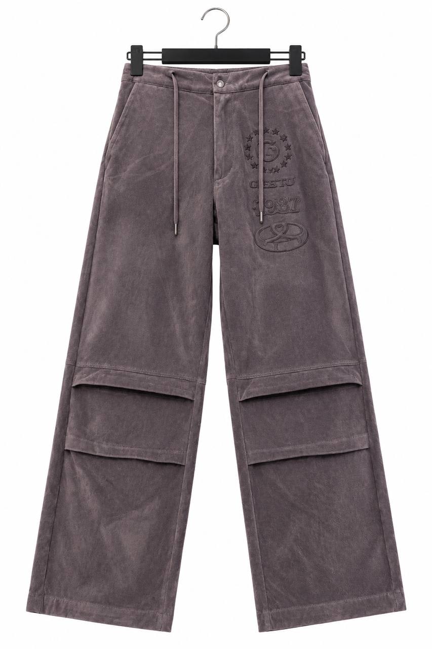 Giesto 1987 limewash pants in grey