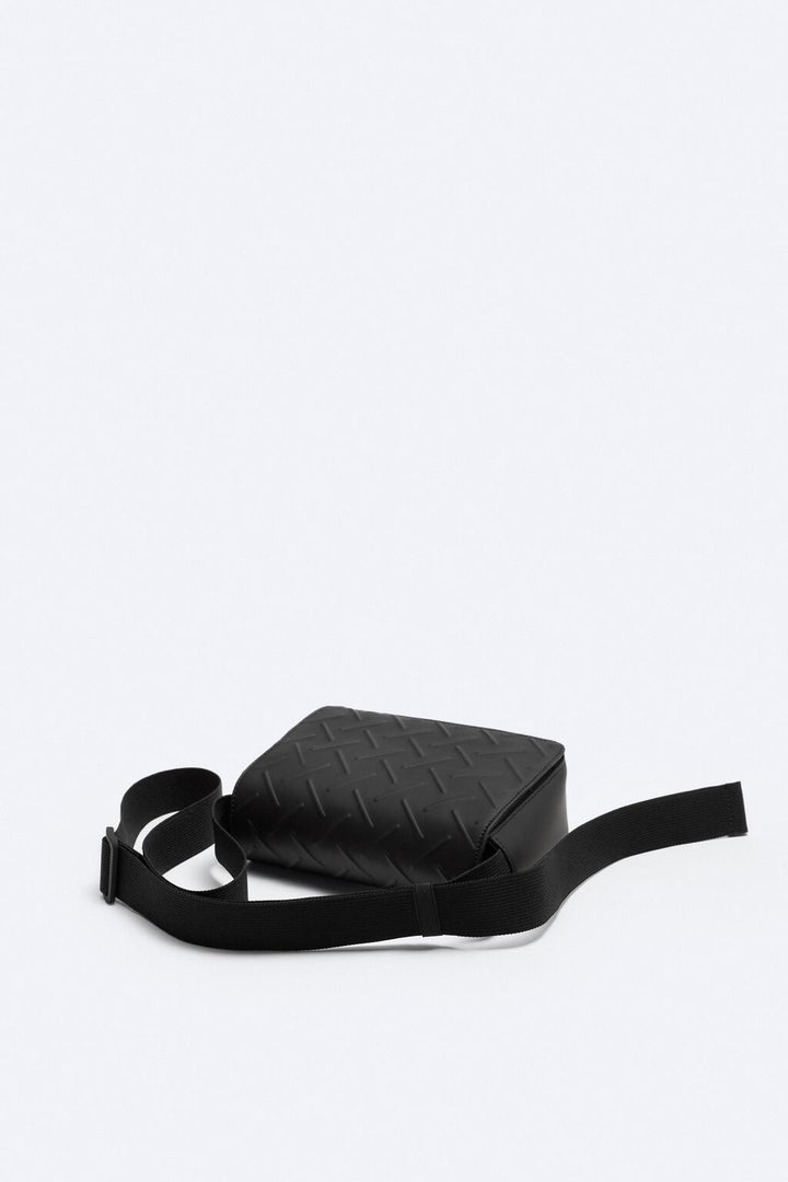 Zara Rubberized criss cross Body Bag