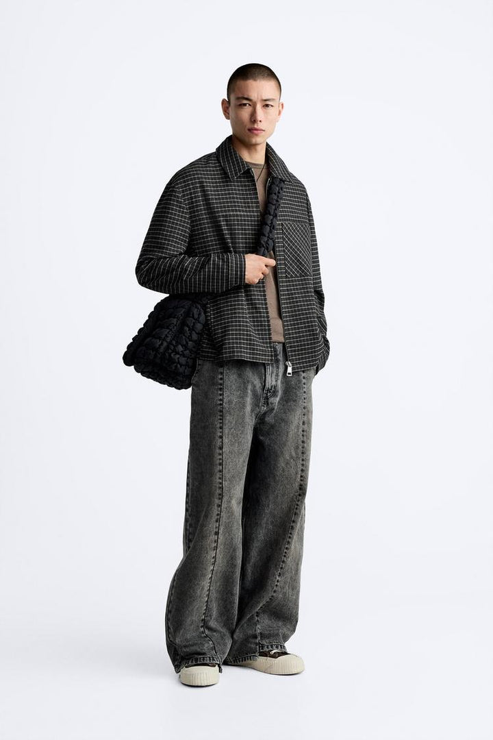ZARA CHECK OVERSHIRT