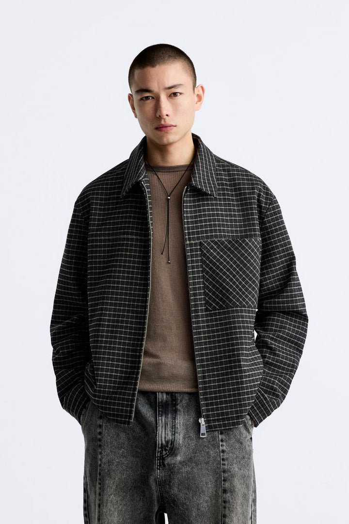 ZARA CHECK OVERSHIRT