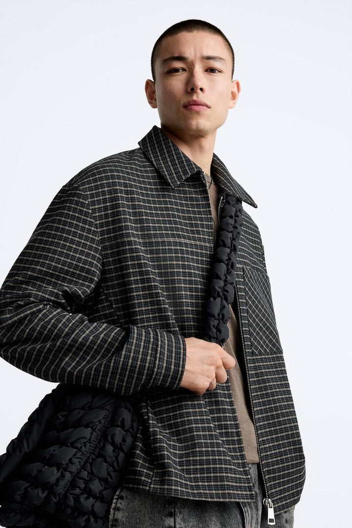 ZARA CHECK OVERSHIRT