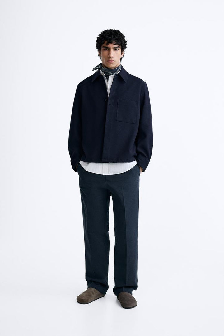 ZARA CROPPED FIT OVERSHIRT