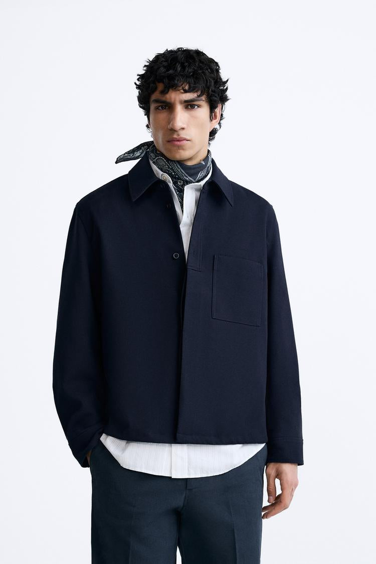 ZARA CROPPED FIT OVERSHIRT