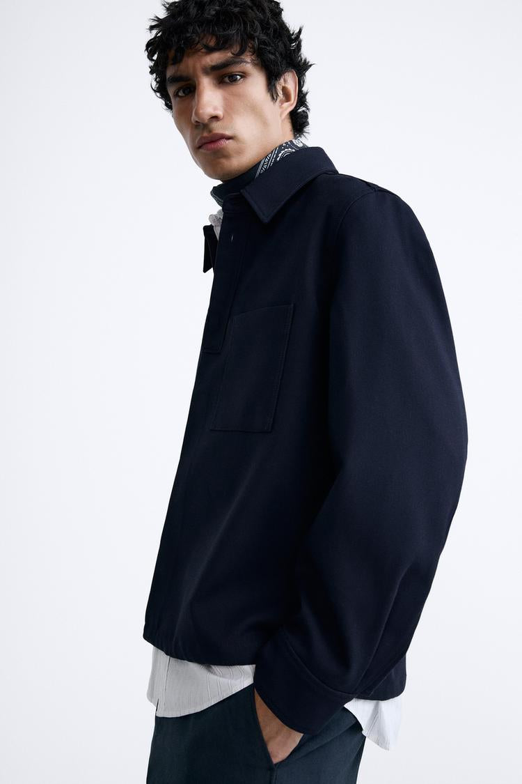 ZARA CROPPED FIT OVERSHIRT