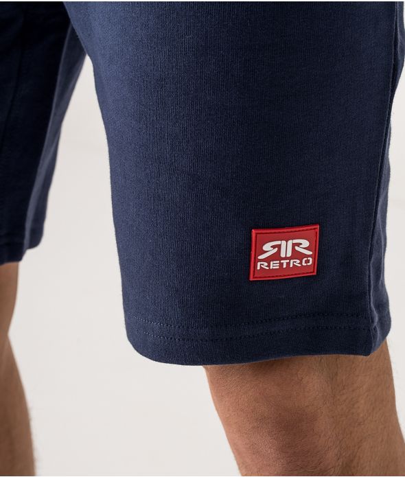 RETRO JEANS EDON SHORT JOGGING SHORT, DARK BLUE