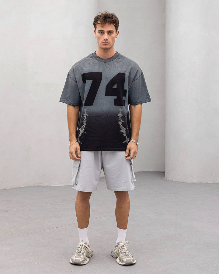 2morrow Graphic Stitch T-shirt in Black