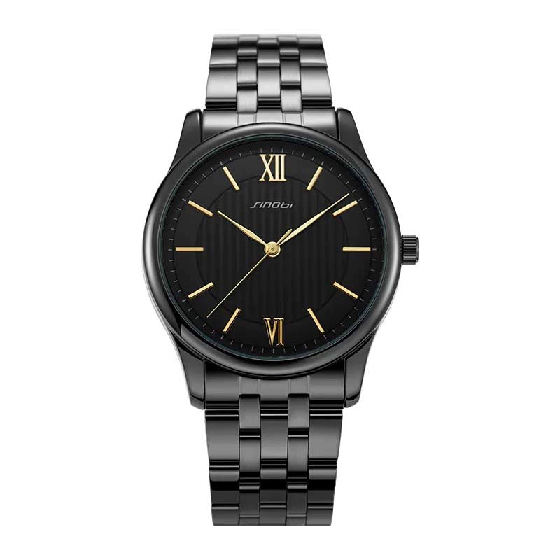 Sinobi Stainless Steel wrist watch in black