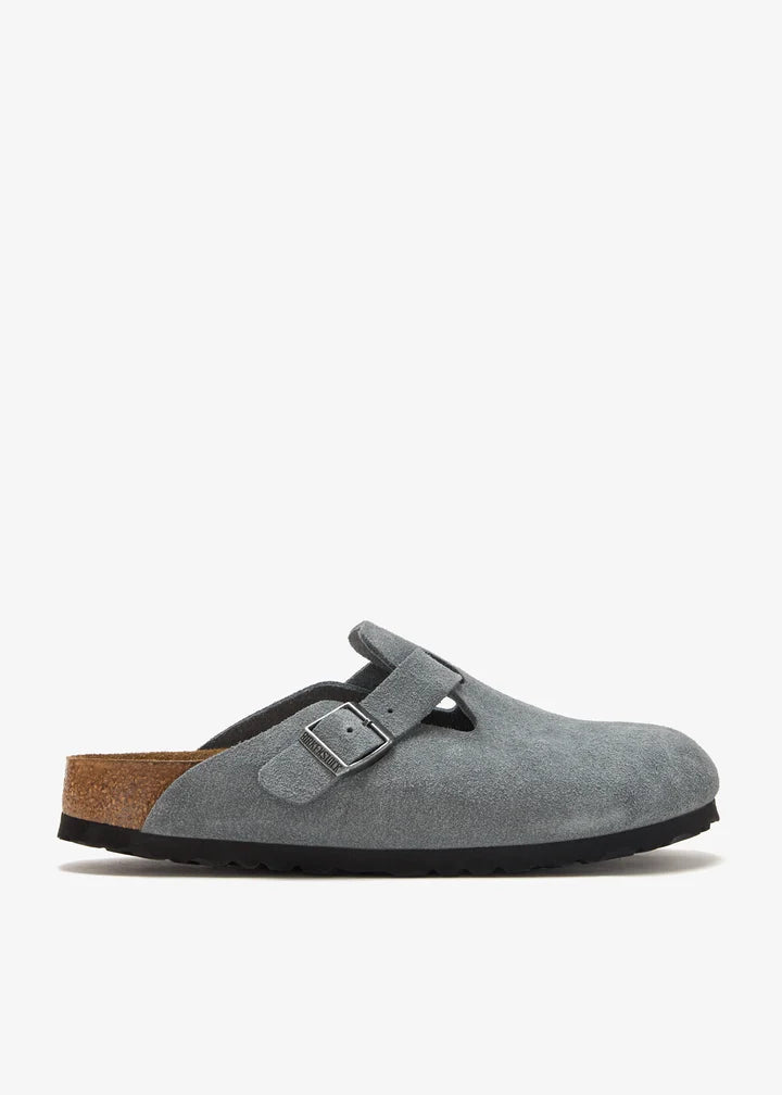 Birkenstock Boston Clogs in Dark Grey
