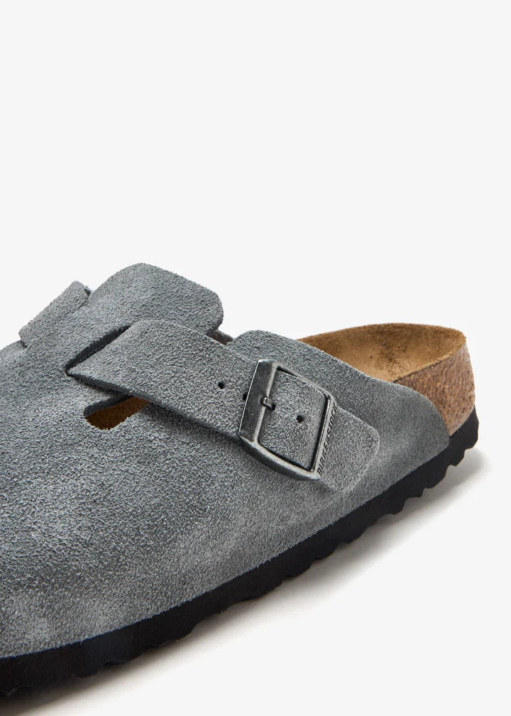 Birkenstock Boston Clogs in Dark Grey