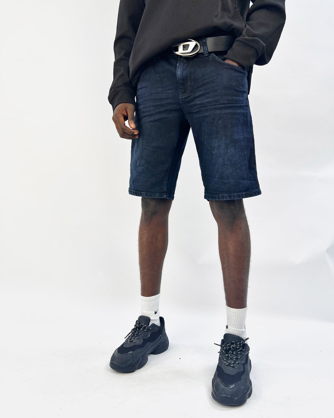 Tom Tailor Denim Shorts in deep Dyed Blue