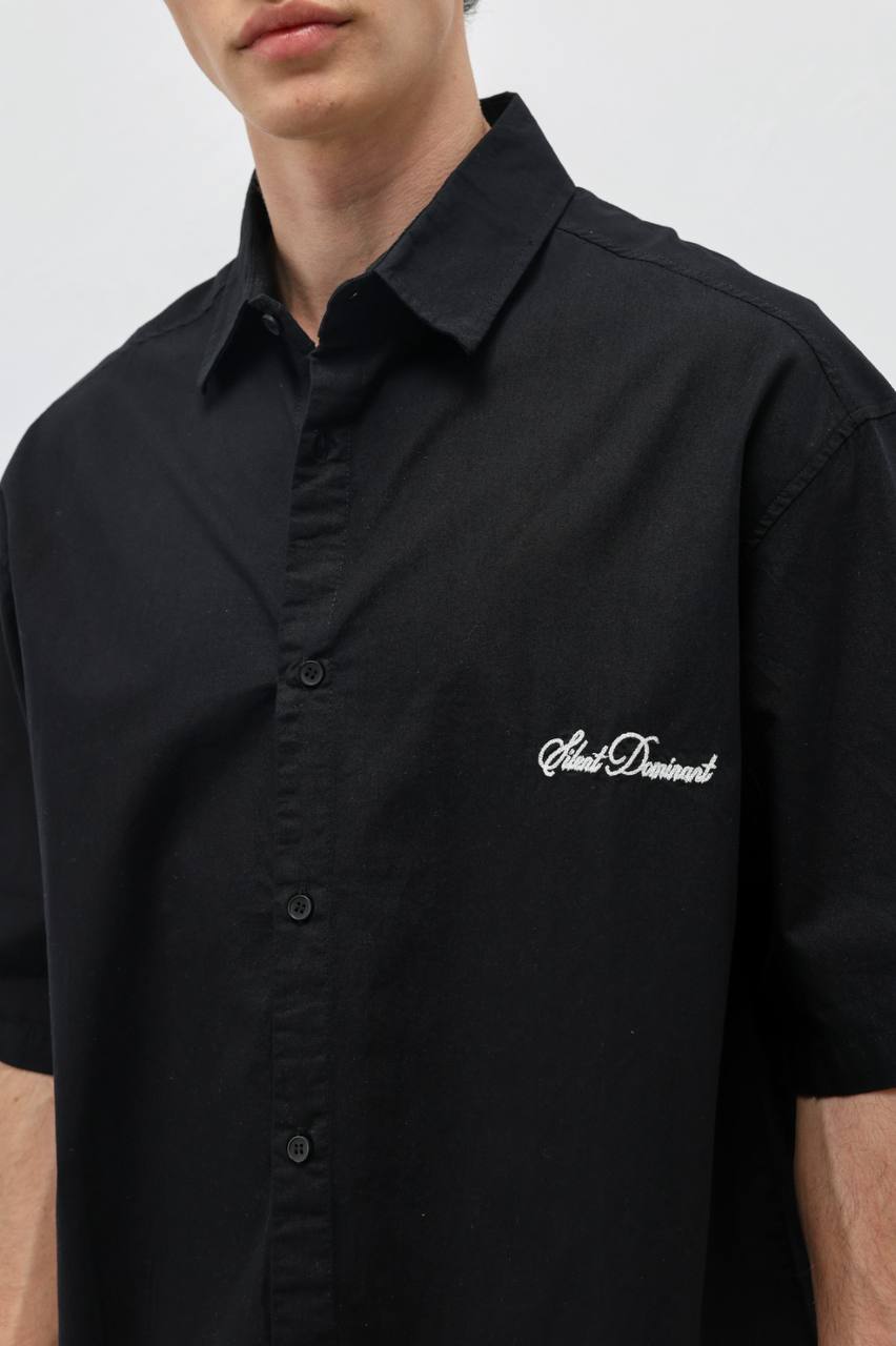 Vamos Oversized Shirt in Black