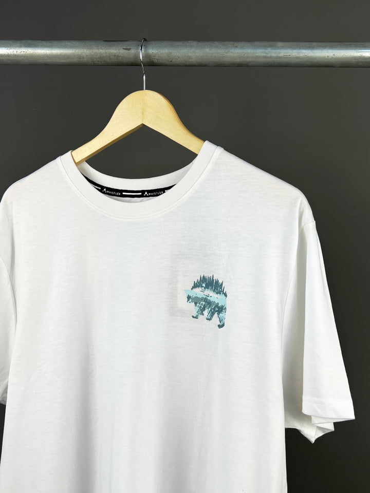 Whistler ice bear backprint t-shirt