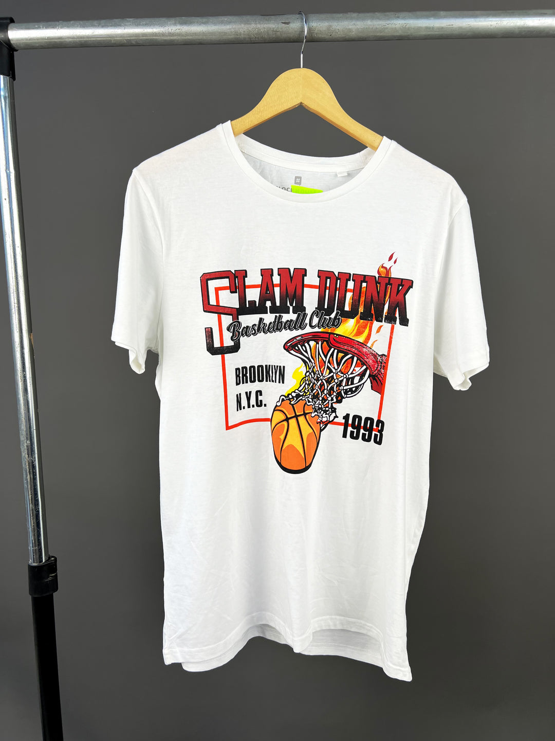 Clockhouse basketball print t-shirt in white