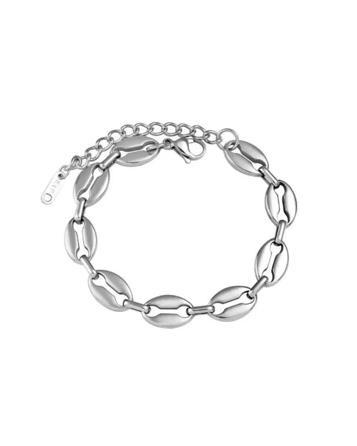 Cowry stainless steel bracelet