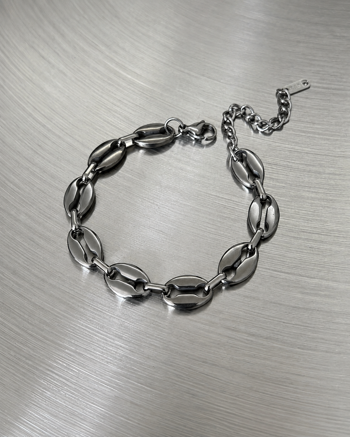 Cowry stainless steel bracelet