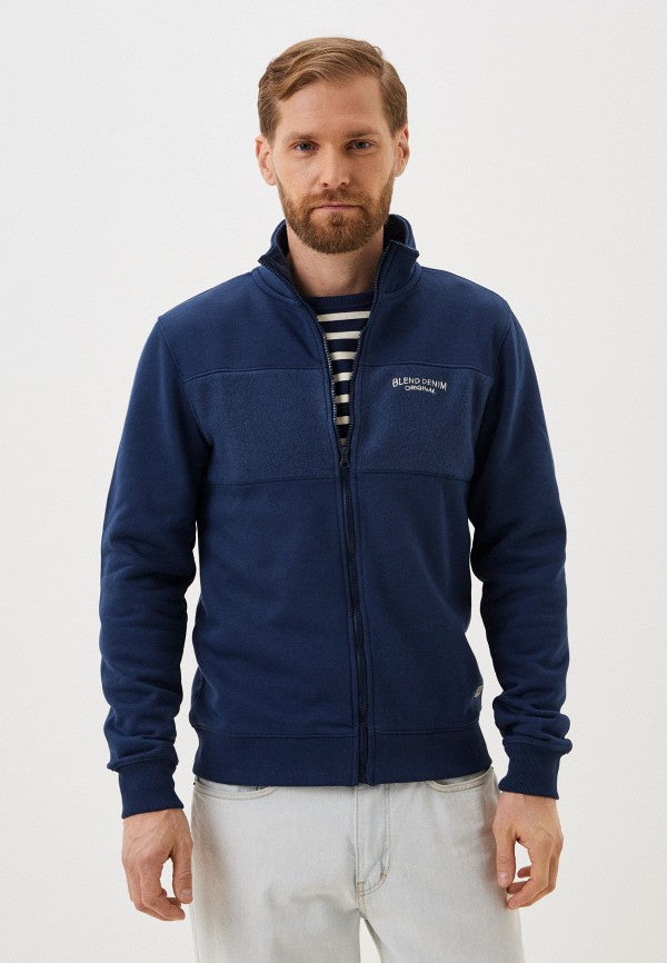 Blend Olympic jacket in navy blue