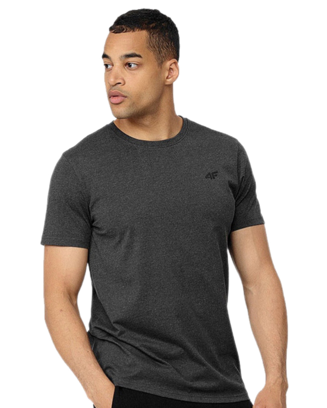 4F T-shirt in washed black