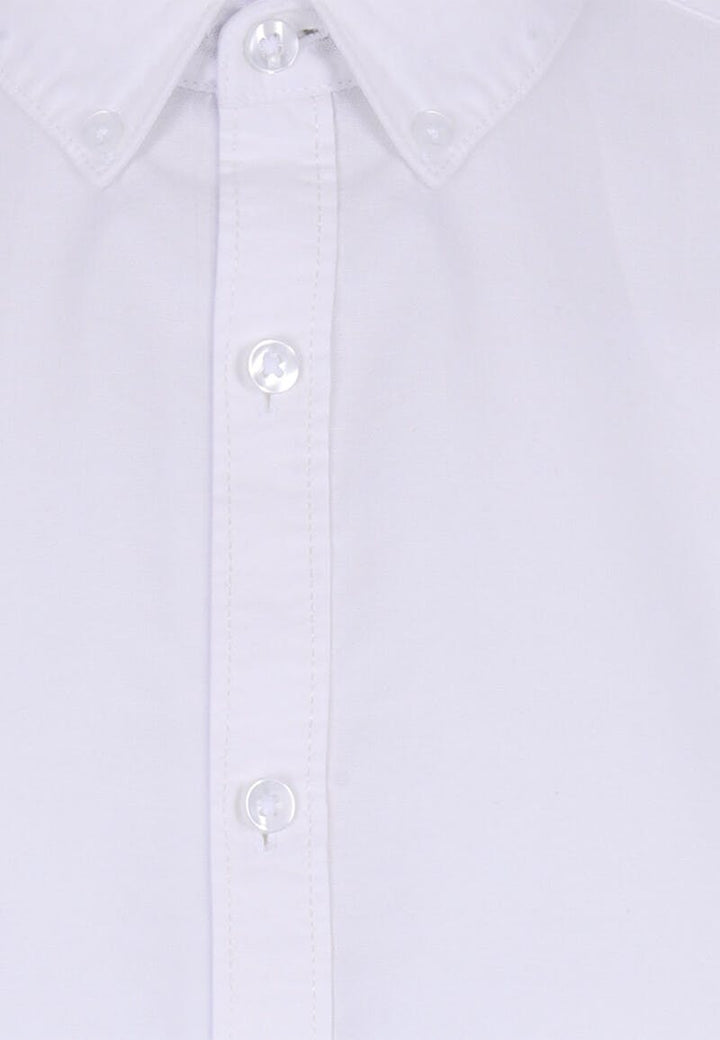 Peacocks Men White Short Sleeve Oxford Shirt