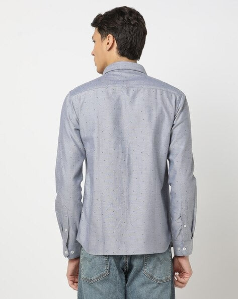 Alistair Oxford shirt in blue