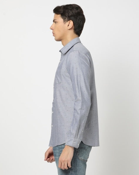Alistair Oxford shirt in blue