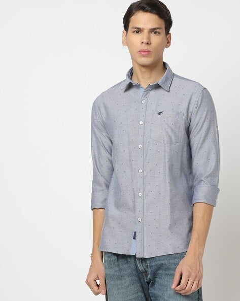 Alistair Oxford shirt in blue